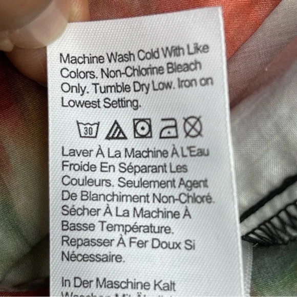 J CREW Squareneck Top size 8  Liberty Hazy Days Floral Tie Back Puff Sleeves - Picture 6 of 8